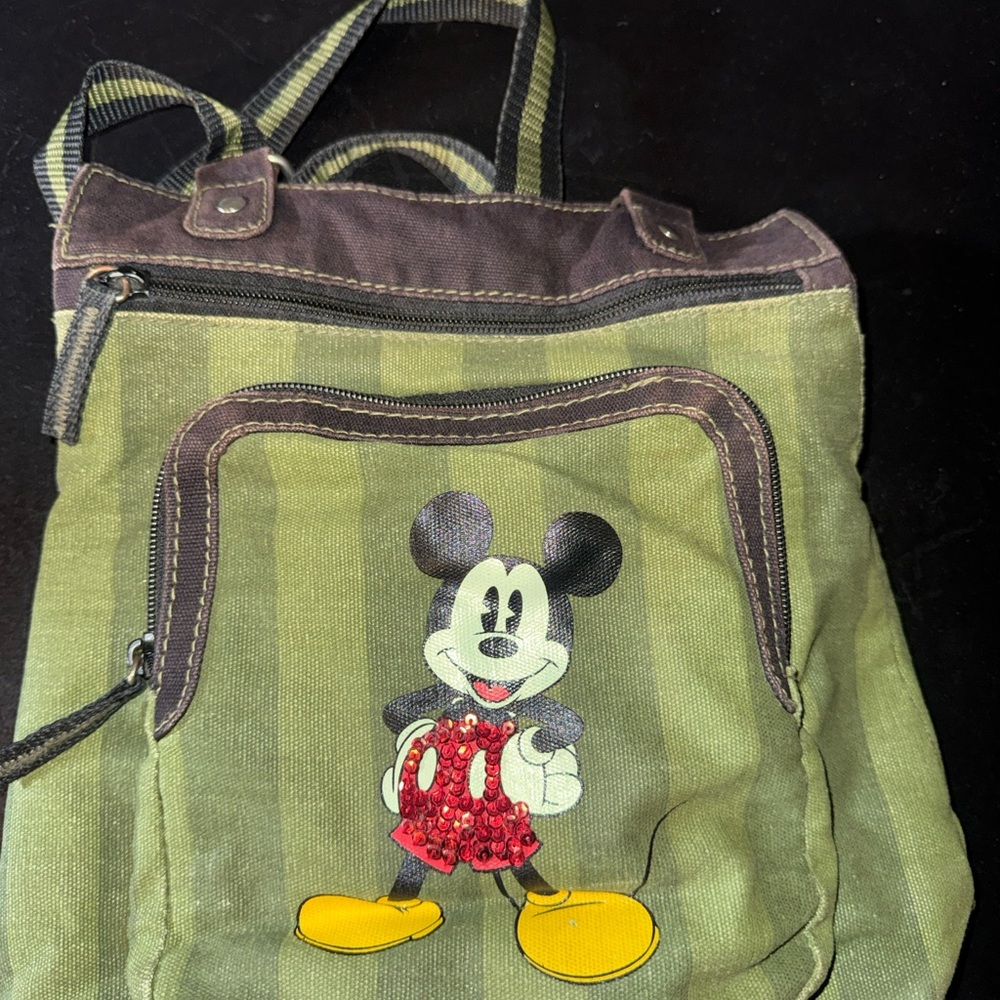 Green Mickey Mouse Backpack - image 1
